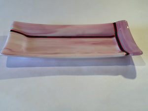 LONG PLATE=PINK WITH STRIP