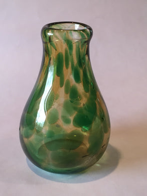 VASE-GREEN WITH CLEAR